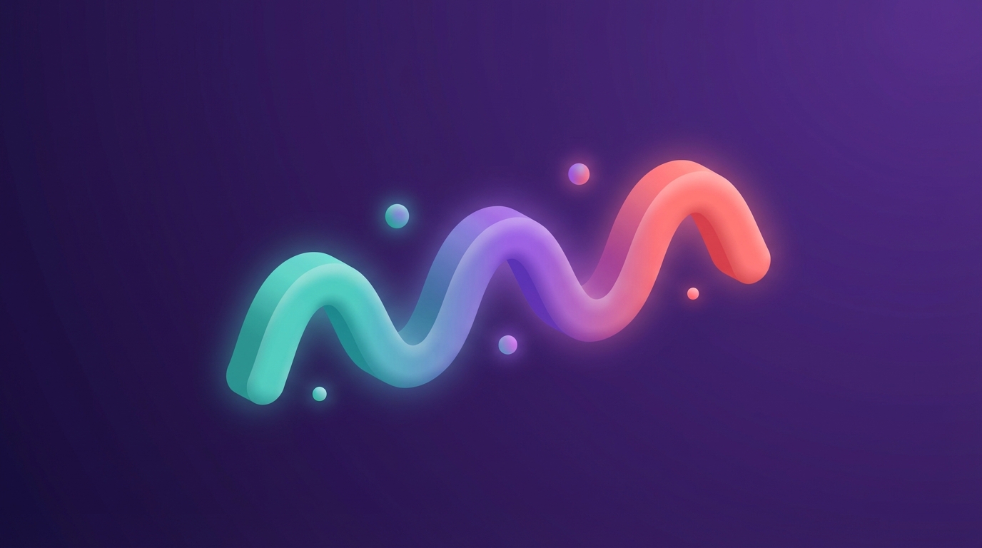 Abstract wave patterns representing positive and negative YouTube comment sentiment trends