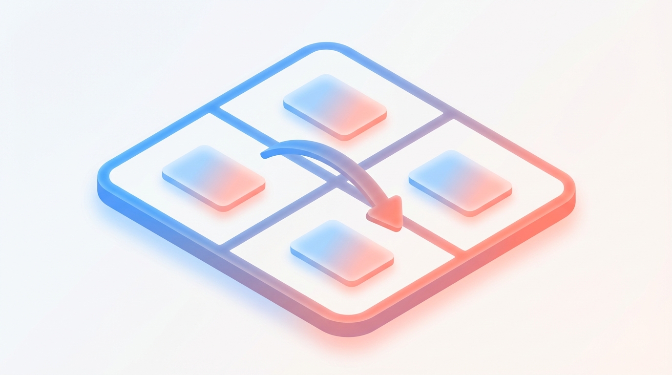 Isometric four-quadrant triage matrix for YouTube comments